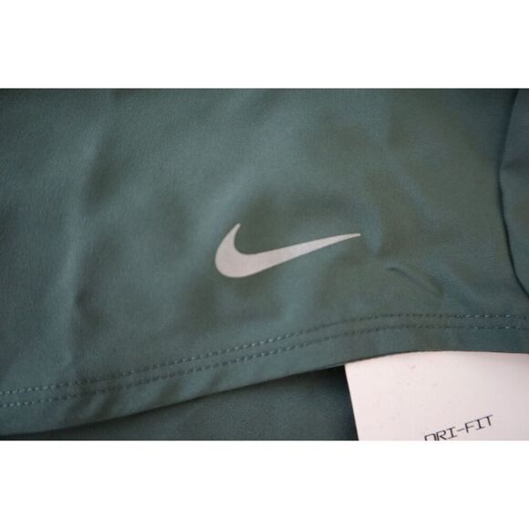 Nike DX6010-338 Women's Sz XL Dark Green Dri-FIT Mid-Rise 3" Brief-Lined Shorts - Picture 3 of 9